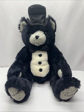 Belkie Jointed Tuxedo Bear with Top Hat - Kids Toy